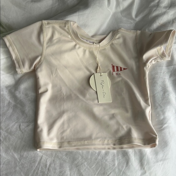 Rylee + Cru Other - Rylee + Cru Kids Cream Rashguard Swim Top size 12-18m